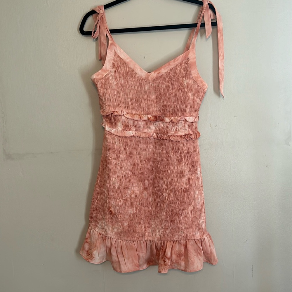 BCBGeneration pink tie-dye dress, never worn size Small